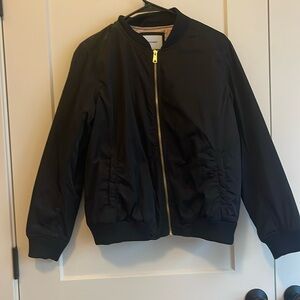 Black bomber jacket